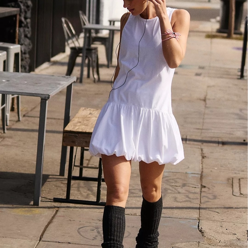 Free People White Mini Dress